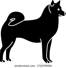 An icon illustration of a Finnish Spitz