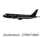 Icon illustration of a flying plane.
