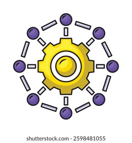 Icon illustration framework. Vector design