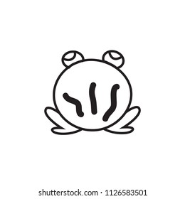 icon illustration frog