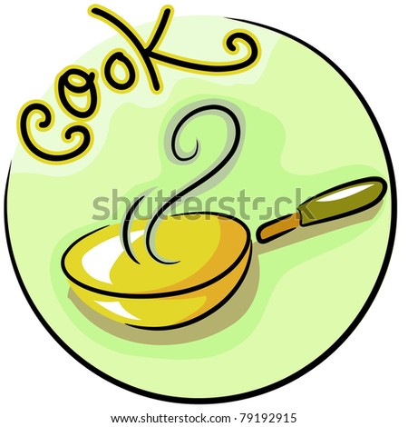 Icon Illustration of a Frying Pan