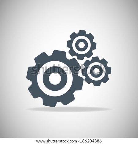 Icon illustration of gears
