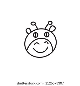 icon illustration giraffe