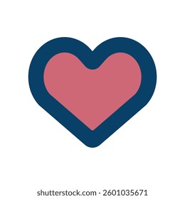 Icon illustration of heart mark