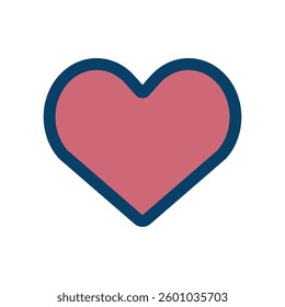 Icon illustration of heart mark