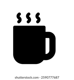Icon illustration of a hot drink