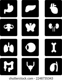 The icon illustration of human organ