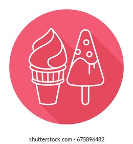 Icon illustration for ice cream