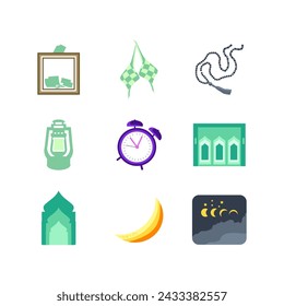 Icon Illustration Islamic Element Template