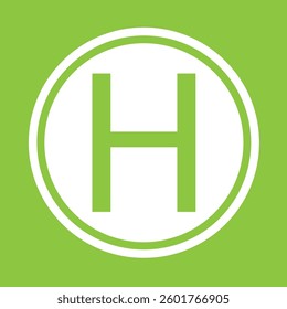  An Icon Illustration Isolated on a Background - H