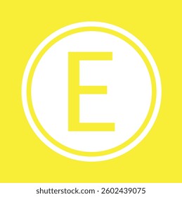 An Icon Illustration Isolated on a Background - E