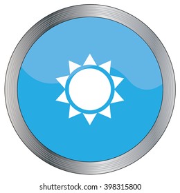 An Icon Illustration Isolated on a Background - Sunshine