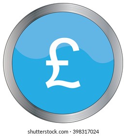 An Icon Illustration Isolated on a Background - Pound