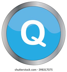 An Icon Illustration Isolated on a Background - Q