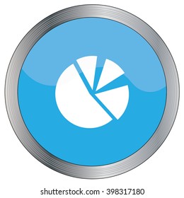 An Icon Illustration Isolated on a Background - Pie Chart