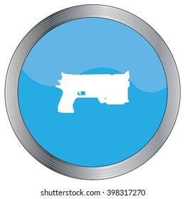 An Icon Illustration Isolated on a Background - Pistol