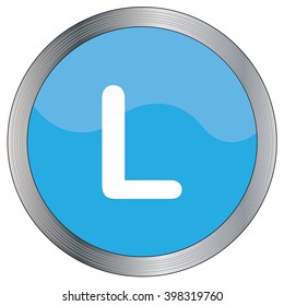 An Icon Illustration Isolated on a Background - L