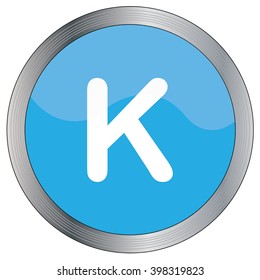An Icon Illustration Isolated on a Background - K