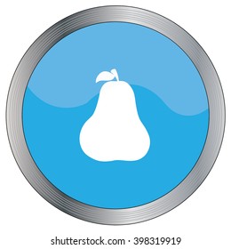 An Icon Illustration Isolated on a Background - Pear