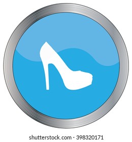 An Icon Illustration Isolated on a Background - High Heel