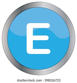 An Icon Illustration Isolated on a Background - E