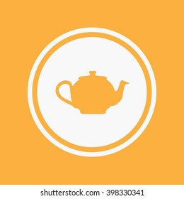 An Icon Illustration Isolated on a Background - Teapot