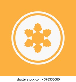 An Icon Illustration Isolated on a Background - Snow Flake