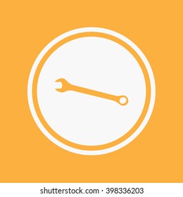 An Icon Illustration Isolated on a Background - Spanner