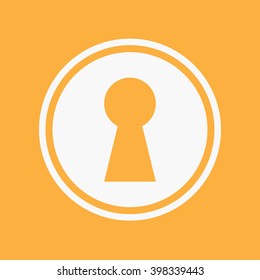 An Icon Illustration Isolated on a Background - Keyhole