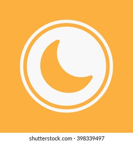 An Icon Illustration Isolated on a Background - Moon