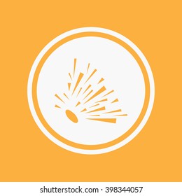 An Icon Illustration Isolated on a Background - Explosion