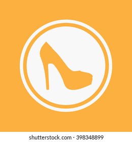 An Icon Illustration Isolated on a Background - High Heel