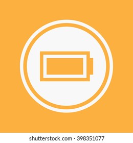 An Icon Illustration Isolated on a Background - Battery