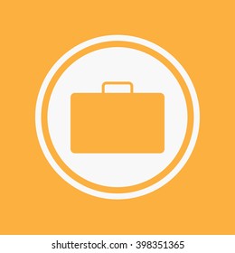 An Icon Illustration Isolated on a Background - Briefcase