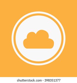 An Icon Illustration Isolated on a Background - Cloud