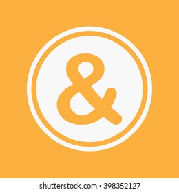 An Icon Illustration Isolated on a Background - Ampersand