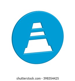 An Icon Illustration Isolated on a Background - Traffic Cone