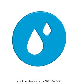An Icon Illustration Isolated on a Background - Raindrops