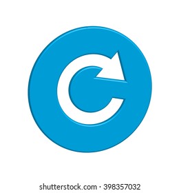 An Icon Illustration Isolated on a Background - Refresh