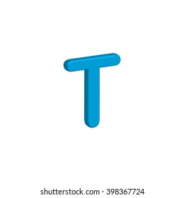 An Icon Illustration Isolated on a Background - T