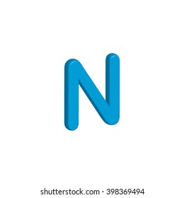 An Icon Illustration Isolated on a Background - N