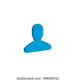 An Icon Illustration Isolated on a Background - Man