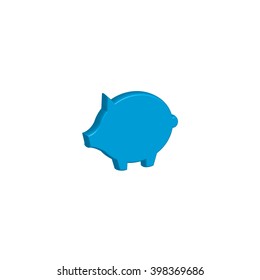An Icon Illustration Isolated on a Background - Pig