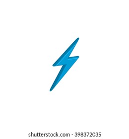 An Icon Illustration Isolated on a Background - Lightning Bolt
