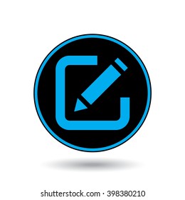 An Icon Illustration Isolated on a Background - Pen