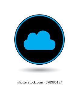 An Icon Illustration Isolated on a Background - Cloud