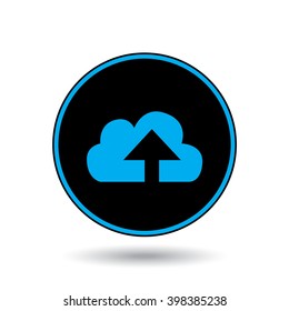An Icon Illustration Isolated on a Background - Cloud Upload