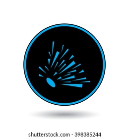 An Icon Illustration Isolated on a Background - Explosion