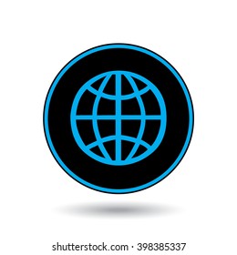 An Icon Illustration Isolated on a Background - Globe