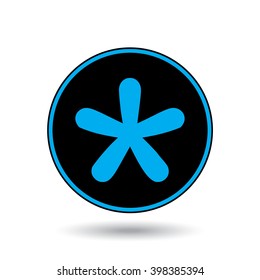 An Icon Illustration Isolated on a Background - Blobbed Star
